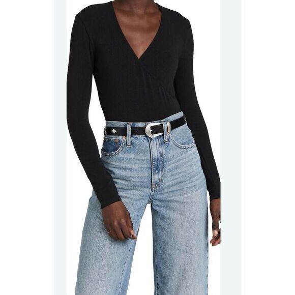 Madewell Wrap Bodysuit - Picture 1 of 8
